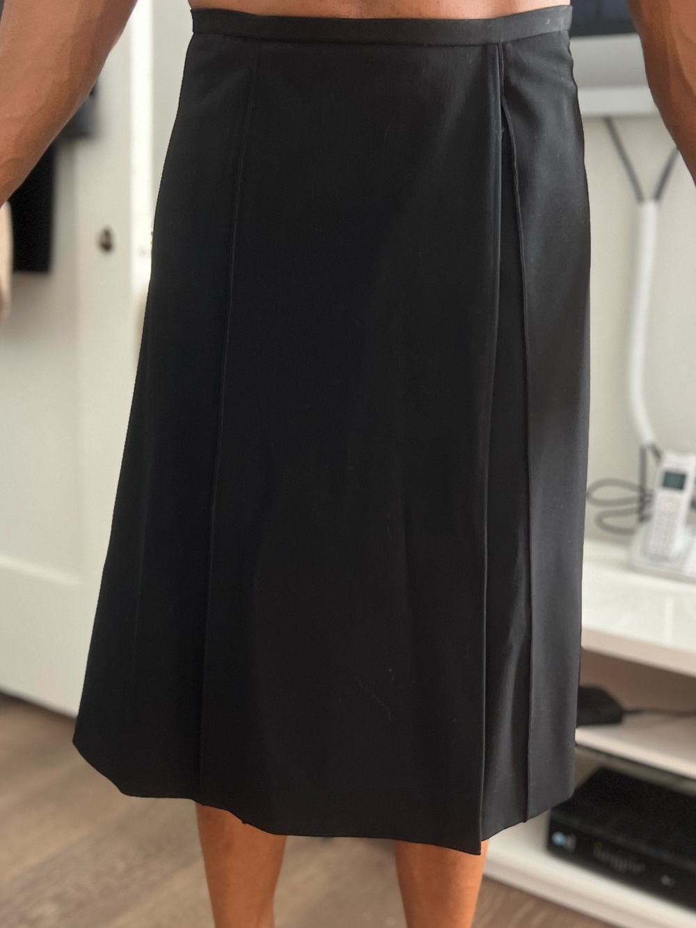 Max Studio Black A-Line Skirt